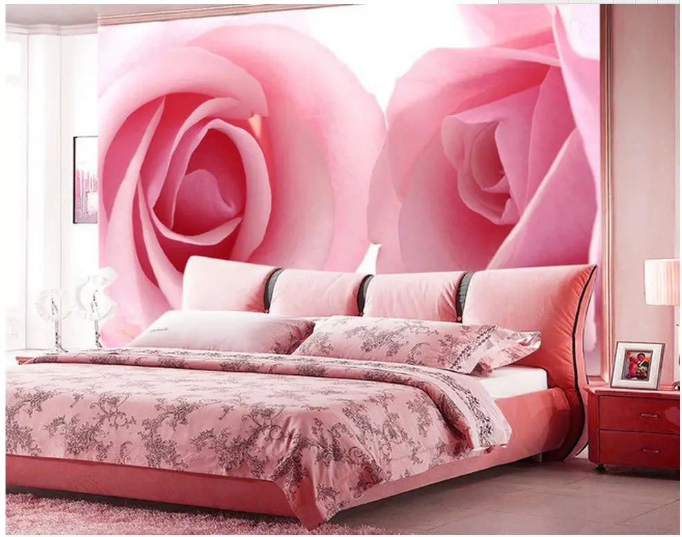 Home Decoration custom photo murals 3d customized wallpaper Rose