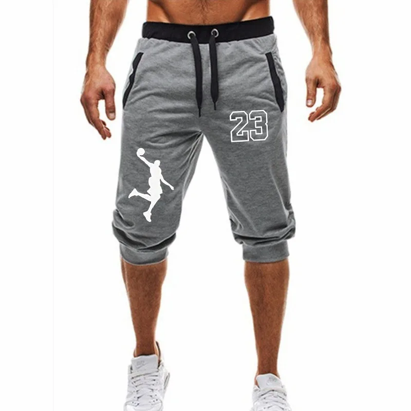 

New men's casual shorts printed pattern cotton summer long beach pants large size printing