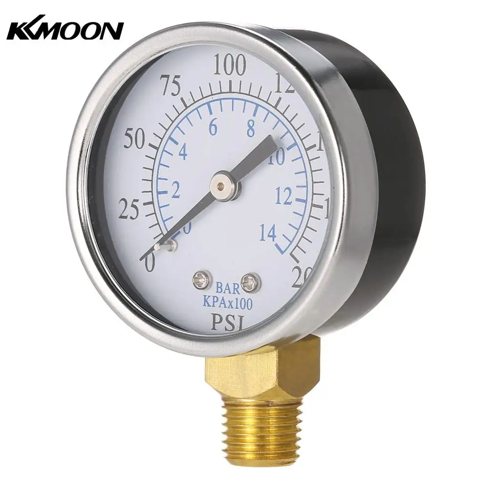 50mm 0200psi 014bar Pool Filter Water Pressure Dial Hydraulic