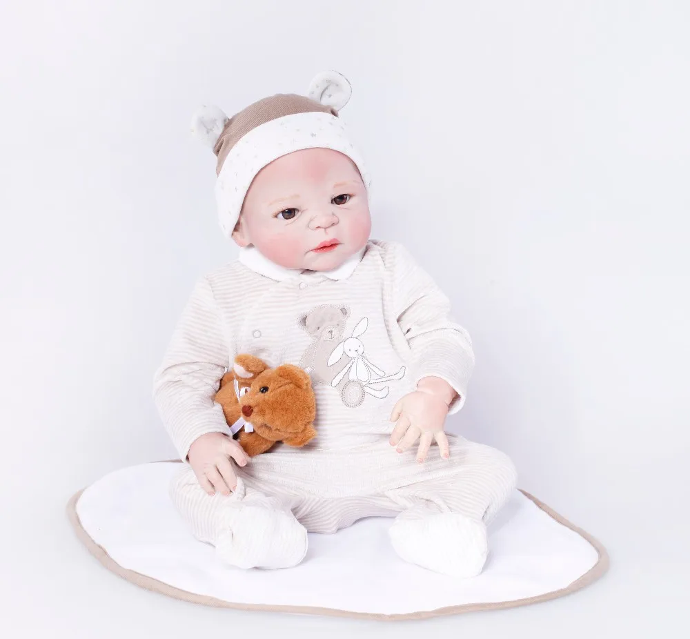 Горячая распродажа Новые водонепроницаемые детские куклы реалистичные реальный сенсорный кукла полный виниловые куклы для детей подарок