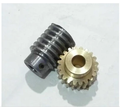 

42L-E701 Free Shipping 2 Modulus 20Teeth Copper Worm Gear Hole 12mm Carbon Steel Rod Gear Hole 12mm Reducer Transmission Parts