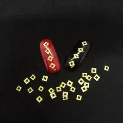 50PSC Новый матовый Квадратные Заклепки 3D Дизайн ногтей украшения, сплав брони, продукты