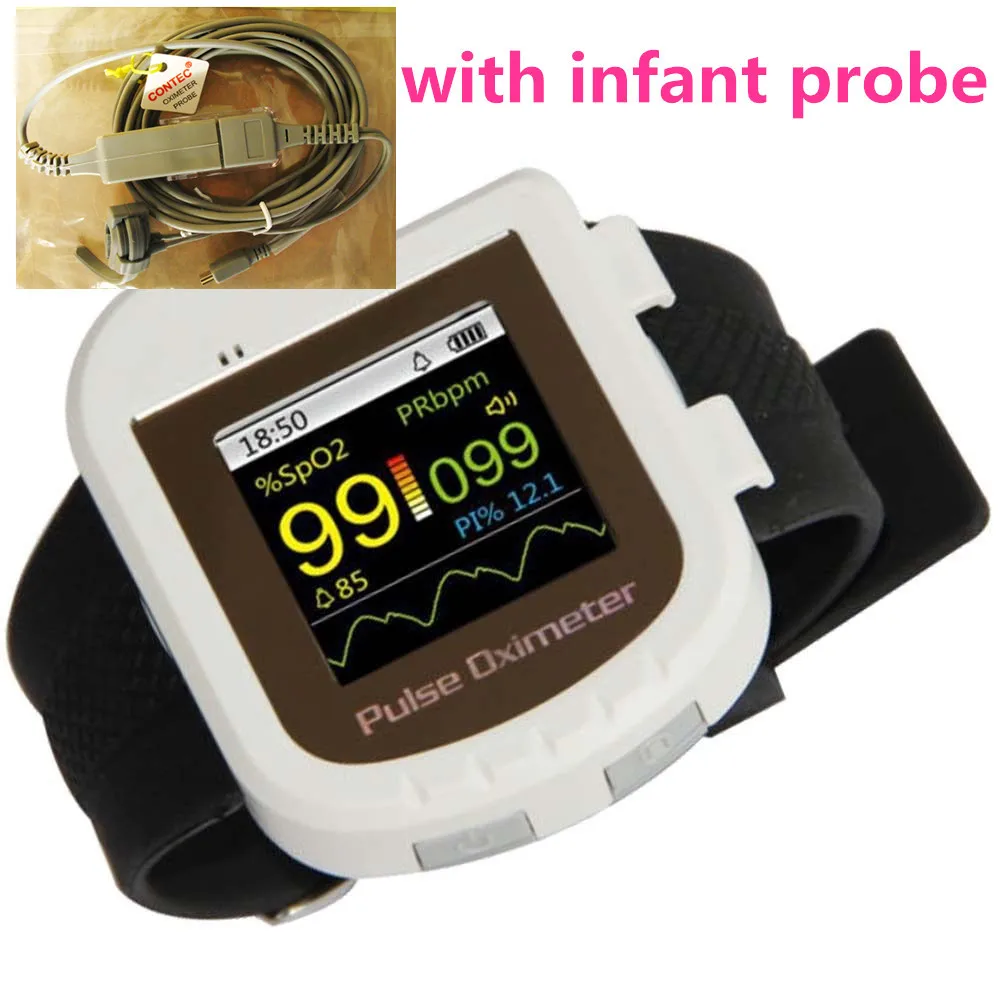 CE approved infant portable home use wrist Pulse Oximeter CMS50I with