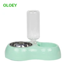 Миска для собак, миска для кошек, миска для кошачьего корма, миска для собак Тедди, двойная миска для кошек, маленькая и средняя собака, автоматическая питьевая вода, товары для домашних животных