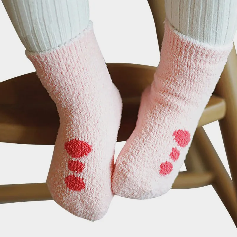 Baby Socks Winter Warm Children Slipper Socks Kids Fluffy Bed Socks