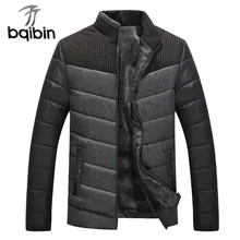 Новинка, зимняя мужская куртка, Флисовая теплая верхняя одежда, повседневная теплая парка с воротником-стойкой, мужская одежда