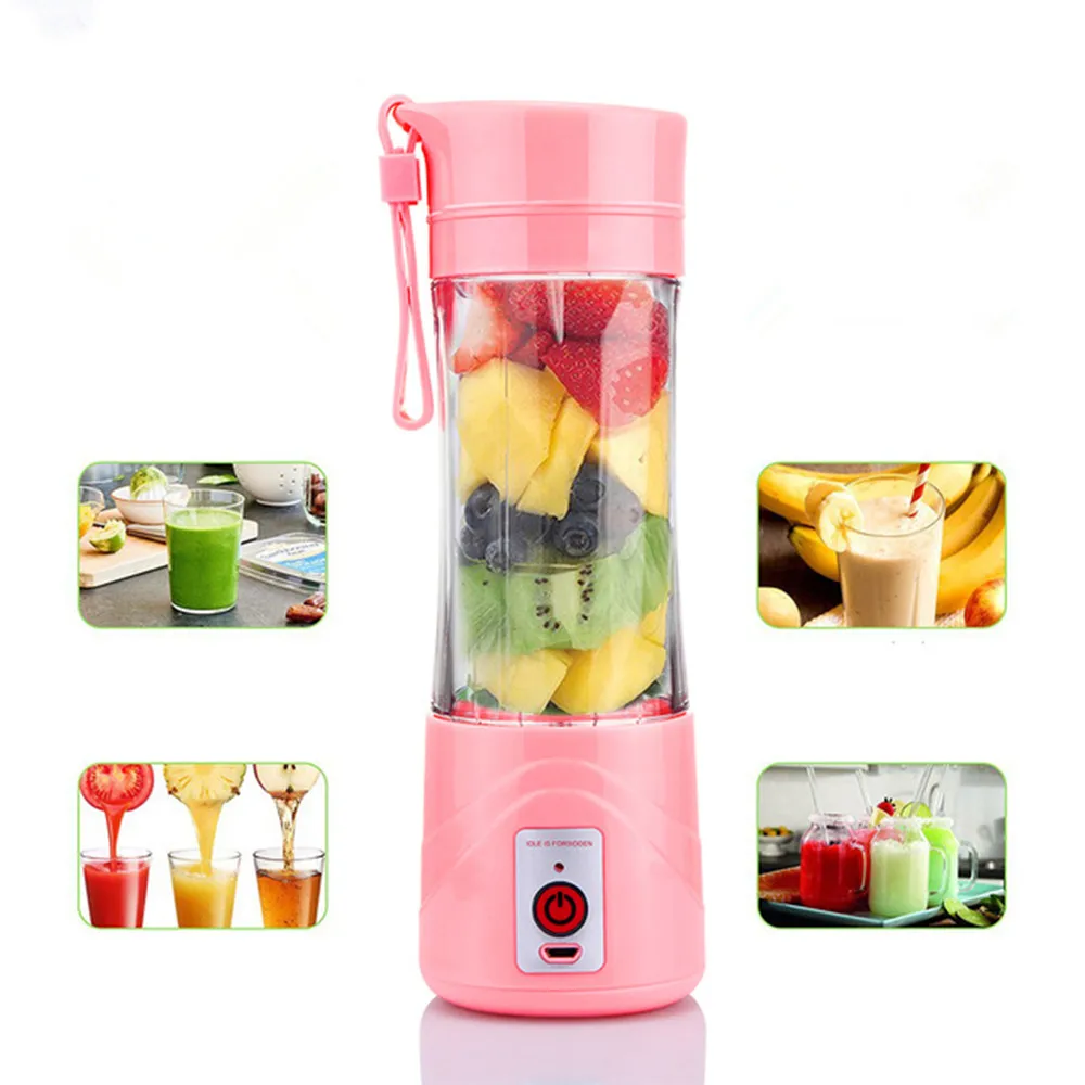

USB Rechargeable Blender Mixer Portable Mini Juicer Juice Machine Smoothie Maker Household Small Juice Extractor Whisk Food Cut