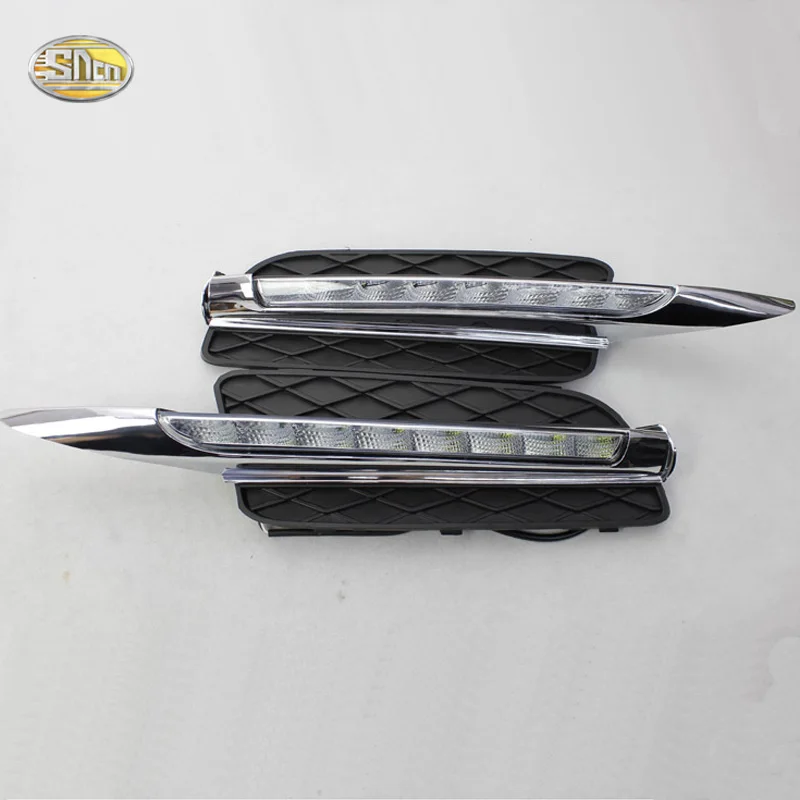 SNCN Led daytime running lights for BMW X5 E70 2007 2008 2009 2010 DRL front bumper lights driving lamp