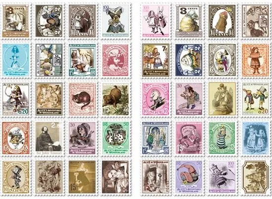 80 шт./1 Набор винтажные корейские канцелярские принадлежности 7321 kawaii Alice блокнот