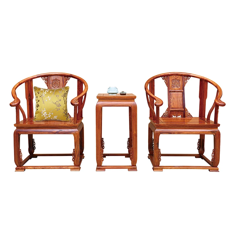 3 шт./компл. твердый деревянный дворец стул гостиная стул высокий чайный столик 2 деревянные стулья античный Ежик палисандр мебель для дома