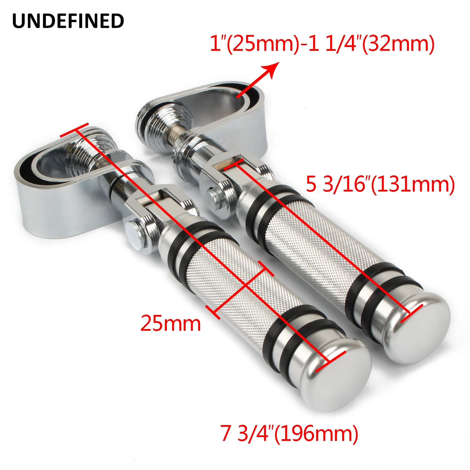 1-1 1/4" Chrome Motorcycle Highway Foot Pegs Clamp Engine Crash Bar Engine Guard Footrest Mount For Harley Chopper Bobber Custom motorcycle accessories,motorcycle footrests,motorcycle foot pedals