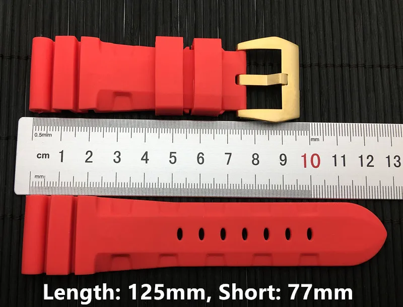 24 мм, 26 мм, черный, серый, зеленый, оранжевый, красный, синий, коричневый силиконовый резиновый ремешок для часов, сменный ремешок для Panerai, ремешок для часов, браслет, инструменты
