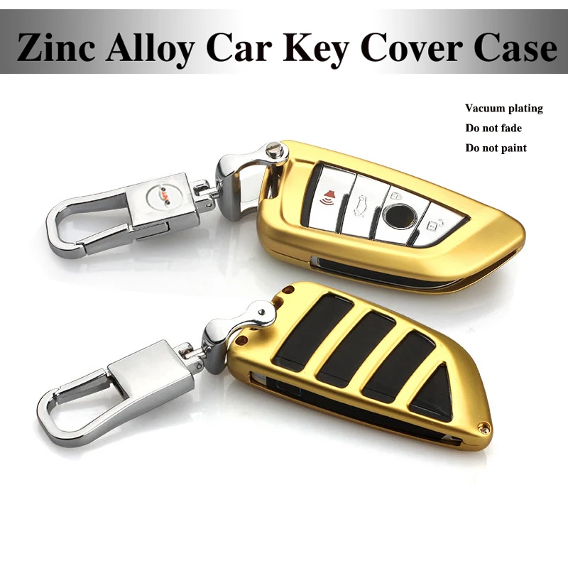 Auto Accessories Zinc Alloy Protective Car Key Case Cover Shell Keychain Key Holder for 525