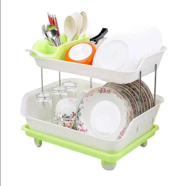 متعددة الوظائف طبق تجفيف رفوف أصحاب أواني المطبخ أطباق عيدان تخزين منظم طبق الرف اكسسوارات المطبخ