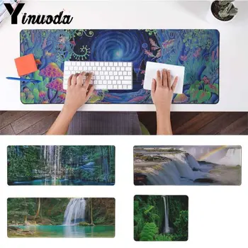 

Yinuoda Forest Waterfall gamer play mats Mousepad Size for 30x90cm and 40x90cm Gaming Mousepads