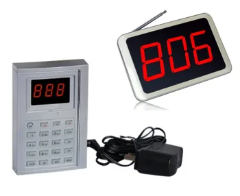 

Free shipping! Fast food take number pager, wireless catering call number to take meal system, voice report queue calling system