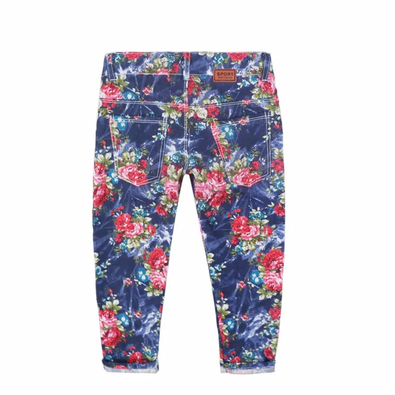 Cotton Full Length Baby Girls Pants Casual Kids Floral Trousers For Spring Autumn For Height 80-130cm Cotton Full Length Baby Girls Pants Casual Kids Floral Trousers For Spring Autumn For Height 80-130cm