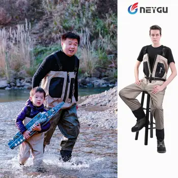 Stocking foot chest waders for men, breathable chest pesca wader, high quality fishing waders