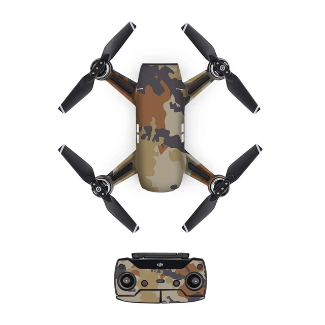 DJS0023 1Set Cool Camouflage PVC Decal Skin Sticker For DJI Spark