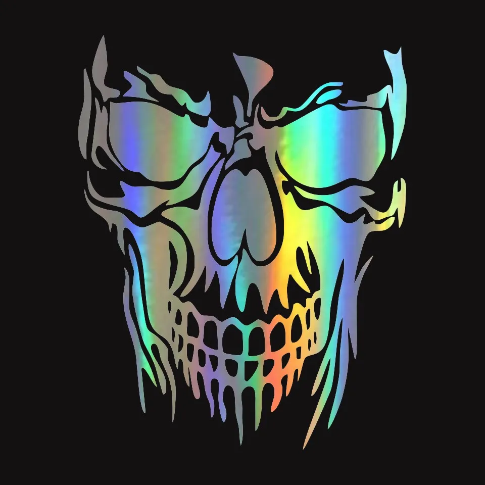 Anycuros Funny Personality Skull Car Sticker Fashion Classic Decorative Motorcycle Car Accessories 2228CM (3)
