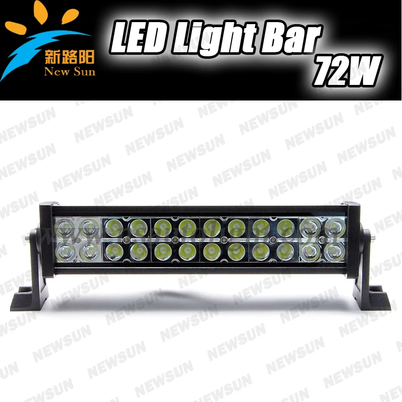 

72w Light bar 13.5" LED Cree Chips SUV roof bar UTV ATV 4X4 off road Work Light bar fog driving bar for truck suv car tractor