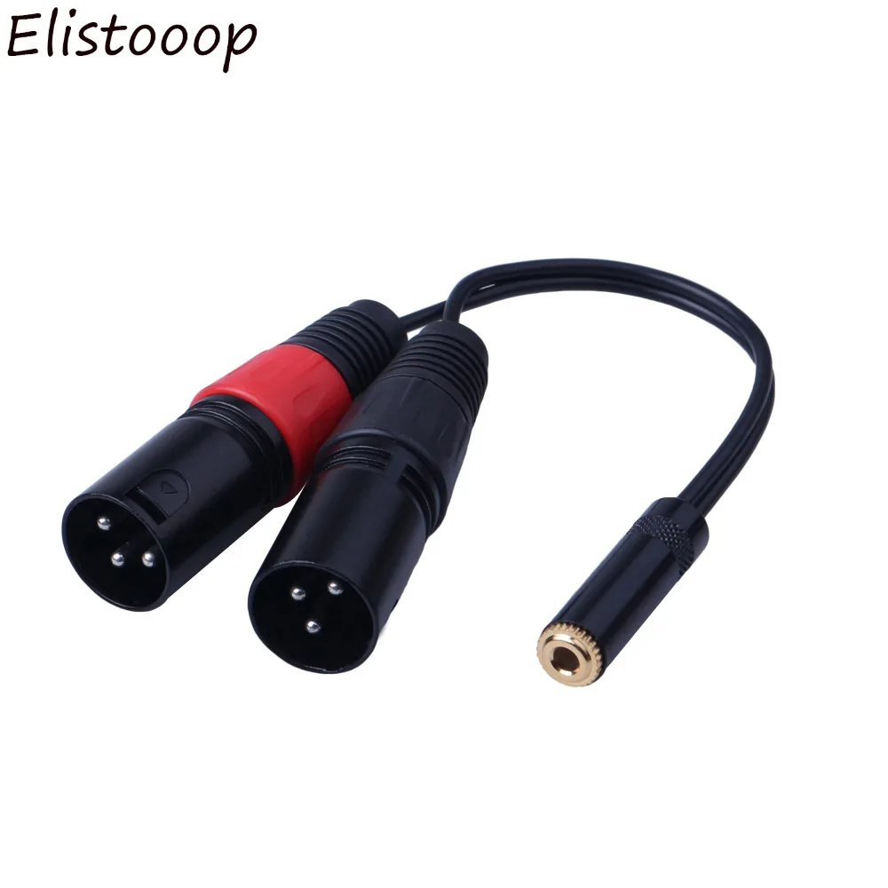 0 2m 3 5mm Trs 1 8inch Stereo Female To Dual Xlr 3pin Male