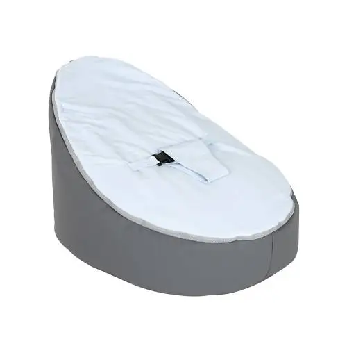 Средний мешок бобов стул детская кровать для сна портативный складной детский диван Zac без наполнителя - Цвет: Светло-серый