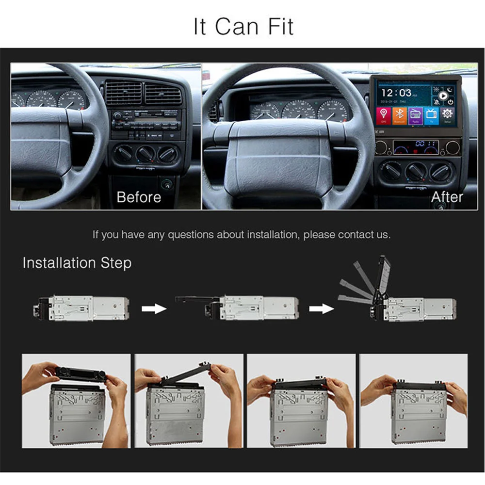 Top Eunavi Single 1 Din 7" Universal Touch screen Car DVD Player Car radio With GPS Navi Autoradio Stereo Car Audio TV Bluetooth 1 Top Eunavi Single 1 Din 7" Universal Touch screen Car DVD Player Car radio With GPS Navi Autoradio Stereo Car Audio TV Bluetooth 1