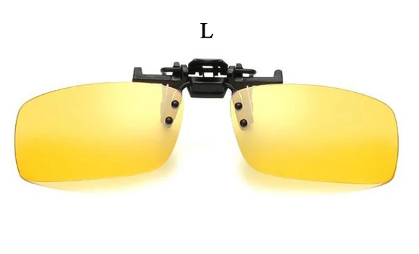 Прямая поставка мужские портативные поляризованные солнцезащитные очки с клипсой для вождения, линзы ночного видения, унисекс, Полароид, солнцезащитные очки с клипсой - Цвет линз: C3