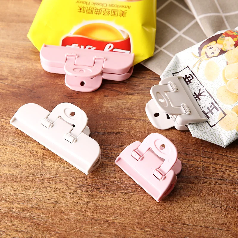 

2pcs/set Creative Snacks Sealing Clip Food Fresh Storage Bag Sealer Moisture-proof Sealing Clip Sealer Kitchen Tool Accessories