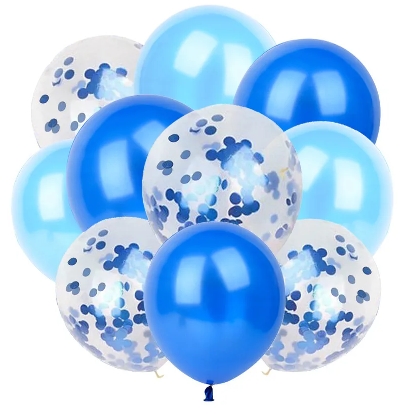 10 шт смешанные золотые конфетти воздушные шары День рождения украшения Дети взрослый Металлический воздушный шар на день рождения Декор балон - Цвет: Темно-серый
