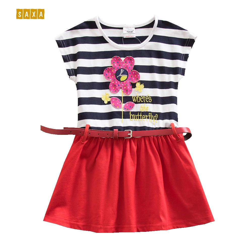 Girl dresses NEAT 100 cotton Children's Clothing Lovely flowers