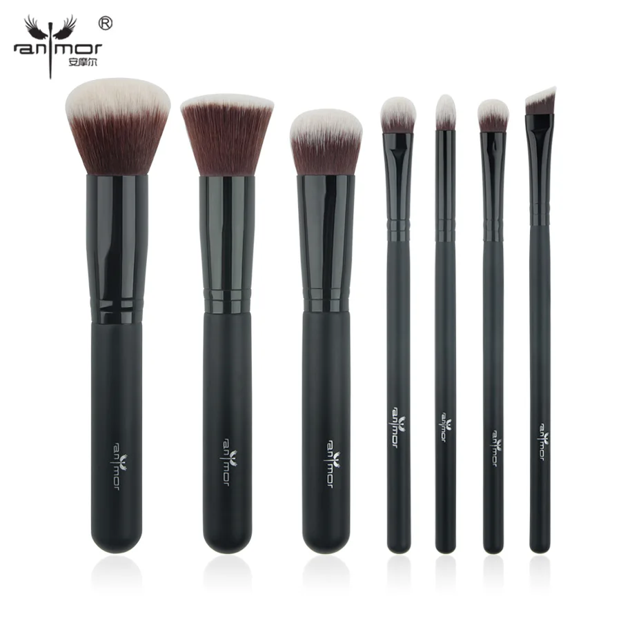 Anmor 7 PCS SET Makeup Brushes Set Professional Make Up Tools for Powder Blush Eye Shadow