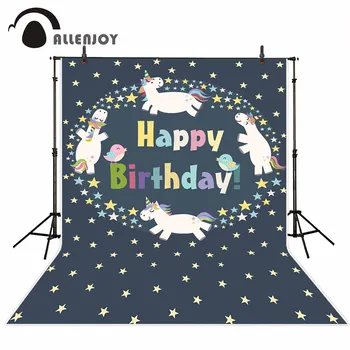 

Allenjoy photography backdrops Unicorn Stars Custom Background Theme Party Backdrop backgrounds for photo studio studio funds