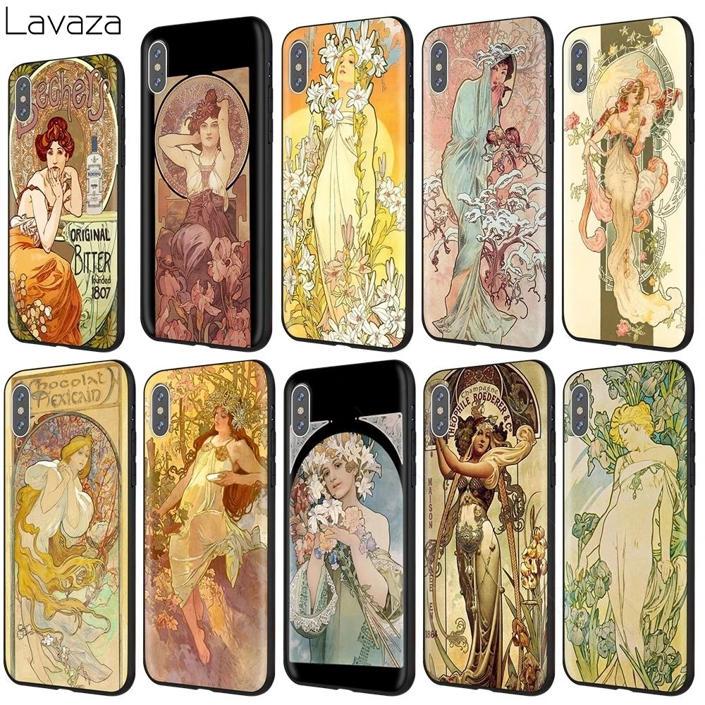 

Lavaza Alfons Mucha Primavera Case for iPhone 11 Pro XS Max XR X 8 7 6 6S Plus 5 5s se