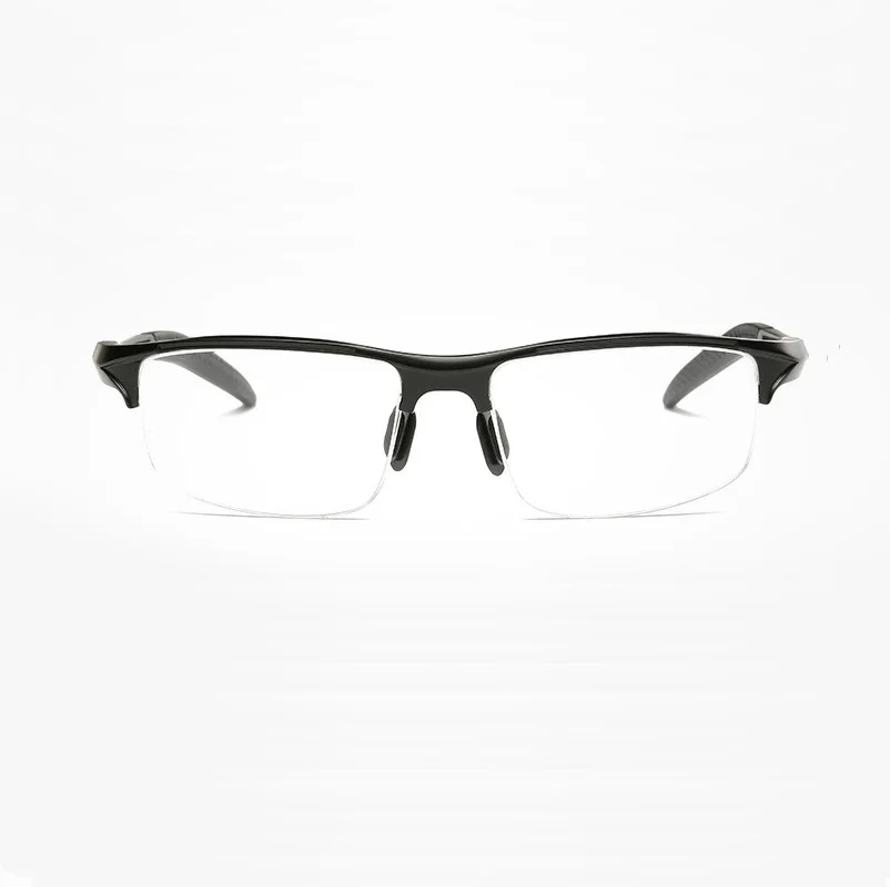 Comprar Ancho 145 Al Mg aleación resorte bisagra montura de gafas para hombre montando a prueba de viento marca óptica hombres miopía gafas marcos de gafas ciclismo