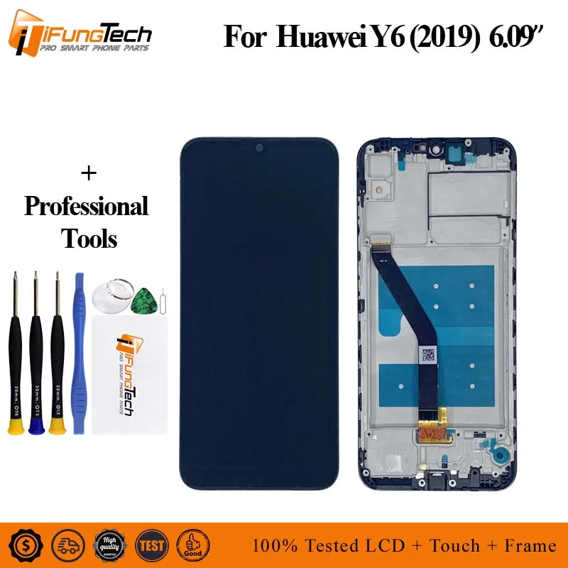 

For Huawei Y6 Prime 2019 Y6 Pro 2019 Y6 2019 LCD Display Touch Screen Digitizer Assembly Replace