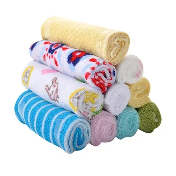 

8 pcs/lot Color Random Baby feeding cotton towel Baby face cleaning Cloth handkerchiefs headband
