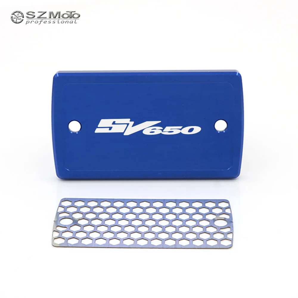 

For SUZUKI SV 650/S SV650 SV650S 1999-2019 2018 Motorcycle Aluminum Front Brake Fluid Reservoir Cover Cap With Logo