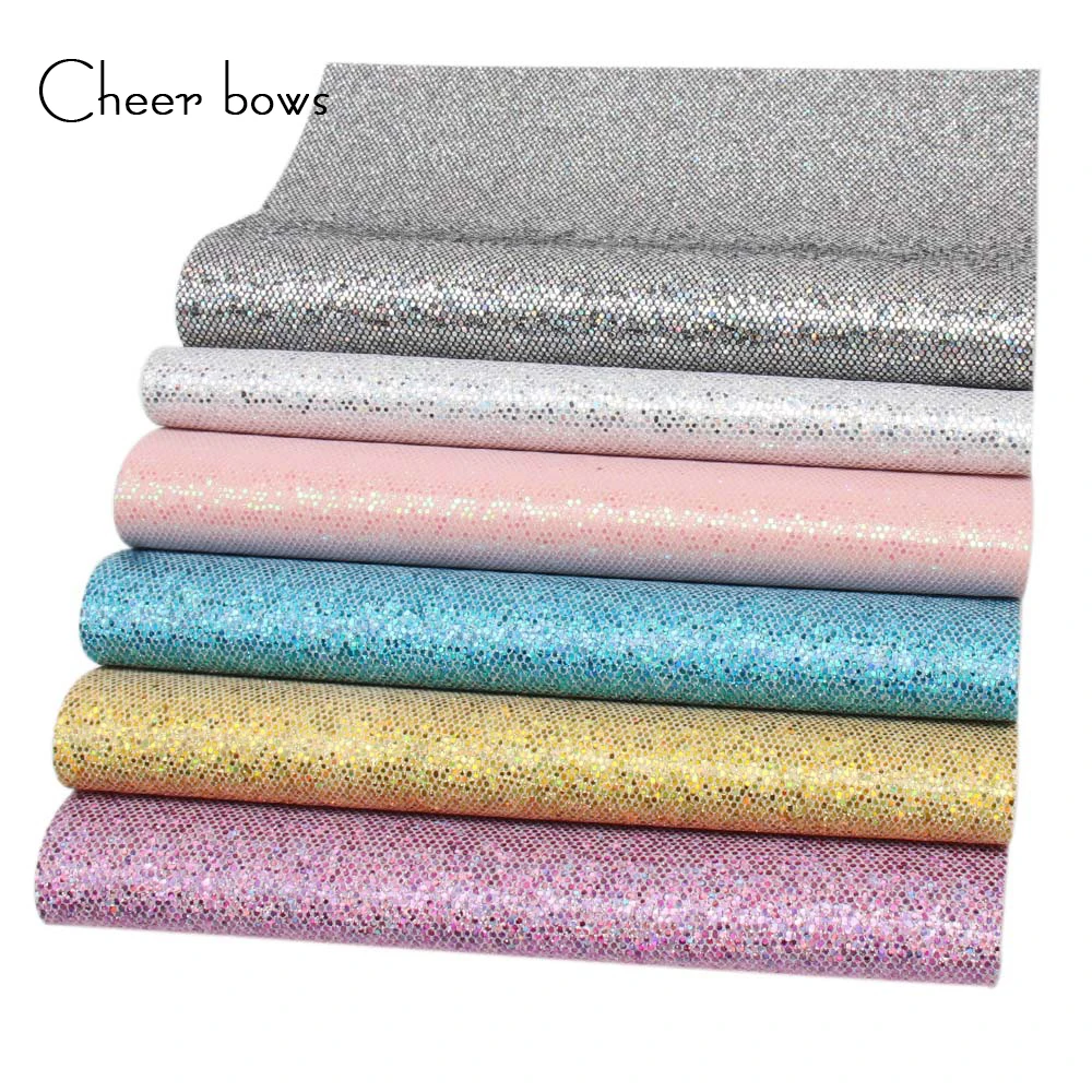 

Cheerbow 6pcs/bag Glitter Shiny Fabric Sheet Handmade Hairbow Material Sofa Bed Decorative Accessories DIY Crafts Supplier