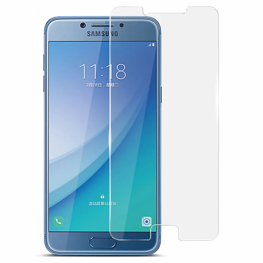 10 шт/лот стеклянная HD пленка для Samsung Galaxy C5 2.5D Закаленное стекло протектор экрана Защитная стеклянная пленка pelicula de vidro