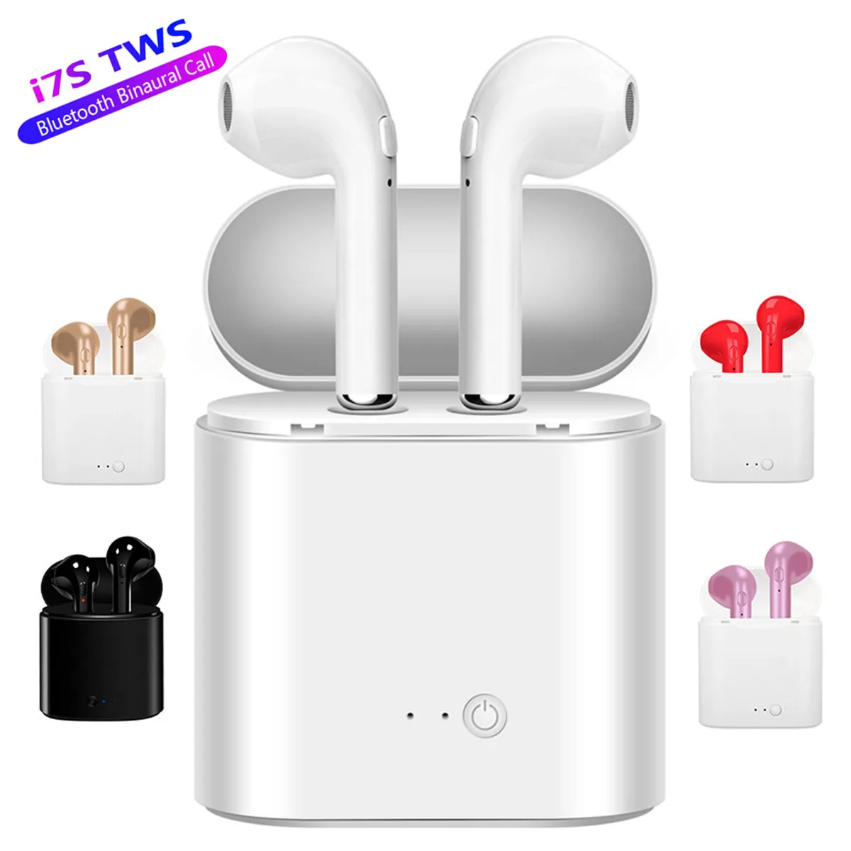 I7s TWS маленькие наушники-вкладыши Висячие Наушники Bluetooth беспроводная гарнитура 3D