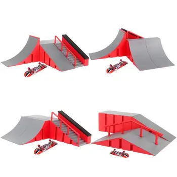 

Deck Fingerboard Skate Park Kit Mini Finger Skate Board Table Game Ramp Track Toy Mini Skateboard for Extreme Sports Enthusiasts