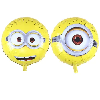 

KUWANLE 100pcs/lot 18inch Despicable Me Party Supplies Minions Foil Helium Balloons Baby Shower Birthday Party Decoration Globos