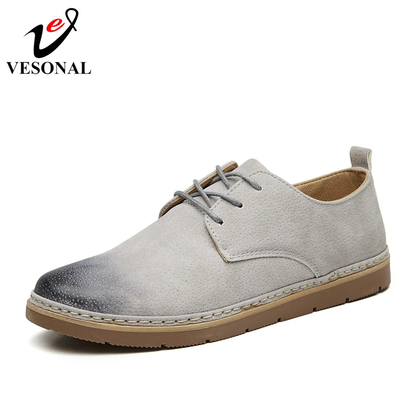 uomo Scarpe Adulto drak Dress Up Business Soft 2018 nere blu Vesonal Scarpe bianche Brand Walking Casual Scarpe Autumn Lace da grigie Uomo Scarpe Leather Simple qF8HTw