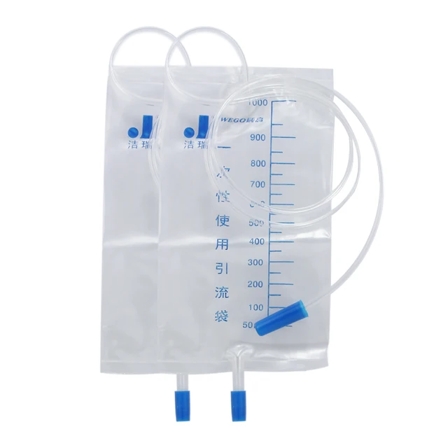 Urine Drainage Bag For Single Use Disposable Medical Urine Bag