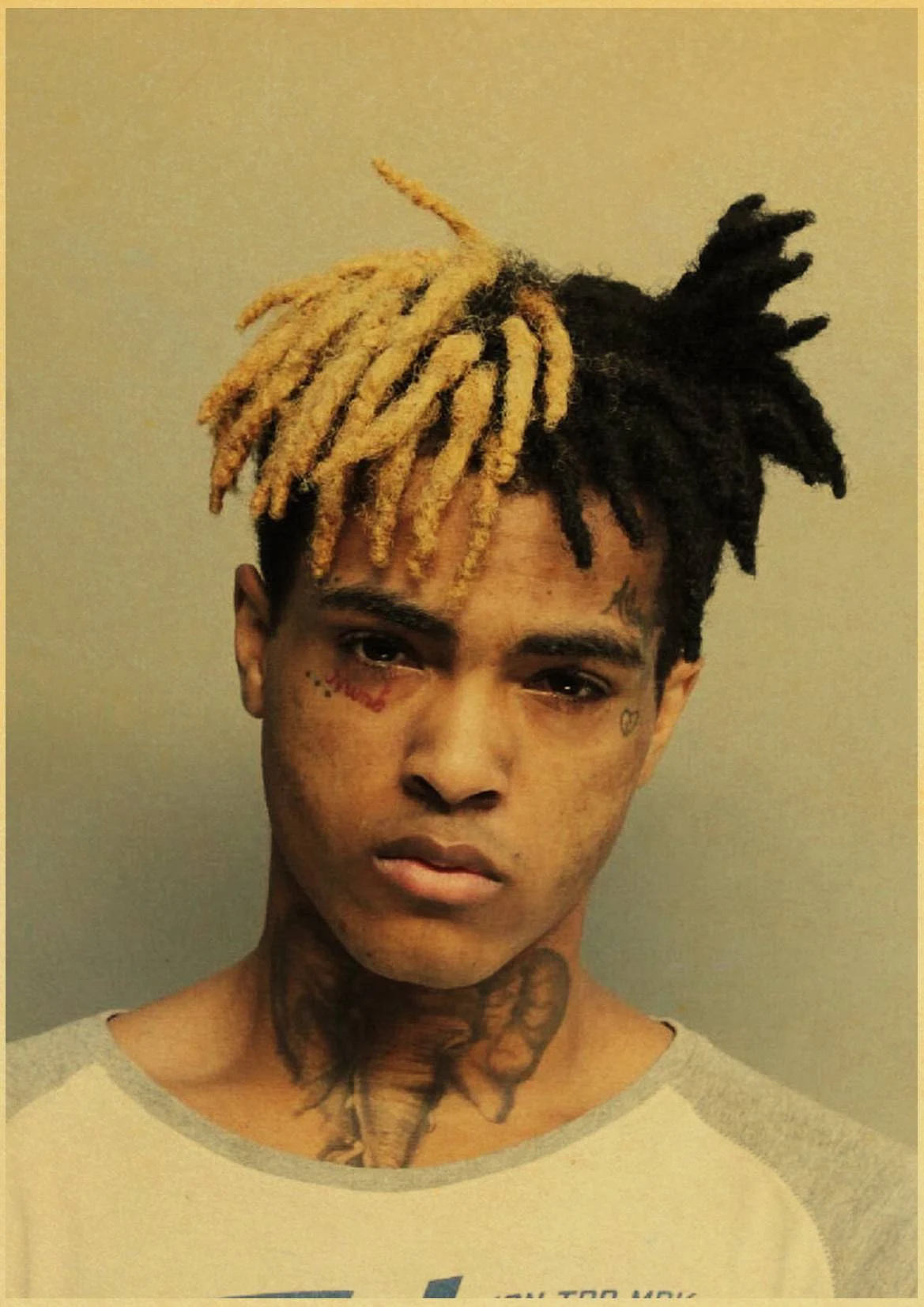 Классический американский рэппер Xxxtentacion Ретро плакат крафт-бумага наклейка для украшения дома стикер на стену