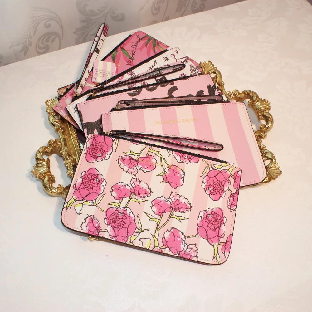 

2019 New Well-known Brand Fashion Woman Cosmetic Bags PU Card Mobile Phone Money Travel Organizer Clutch Bag Casual Evening Bag