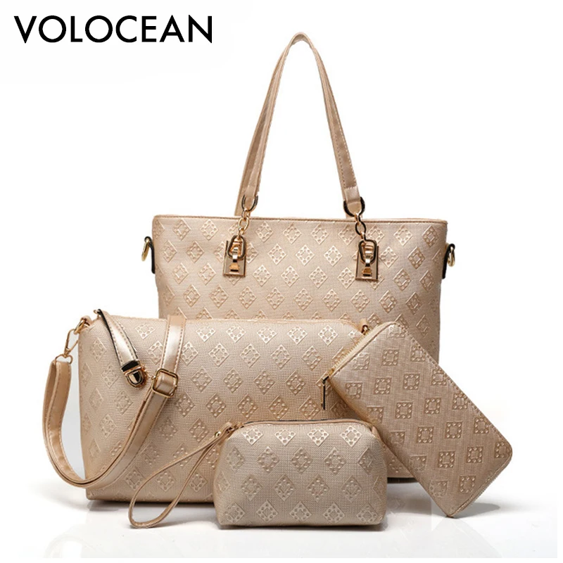 Prix pour Mode En Cuir PU Lady Sacs À Main 2016 Célèbre Marque Fourre-Tout Sacs de luxe de Haute Qualité Designer Impression Sac À Main Pour Les Femmes 4 pièce ensemble Prix pour Mode En Cuir PU Lady Sacs À Main 2016 Célèbre Marque Fourre-Tout Sacs de luxe de Haute Qualité Designer Impression Sac À Main Pour Les Femmes 4 pièce ensemble