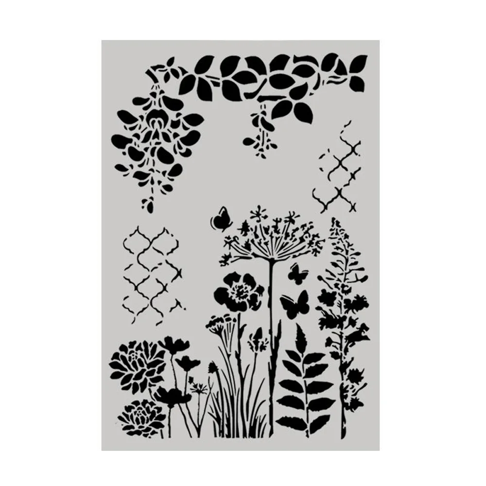 

1PC flowers Layering Stencils For Walls Painting Scrapbooking Stamp Album Decor Embossing Paper Card Template #30